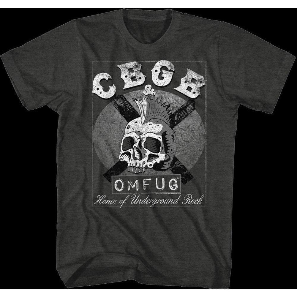 Skull Mohawk Cbgb Retro Tshirt Classic Retro Unisex Tshirt